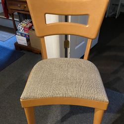 Antique Table W Leaf And 4 Chairs 