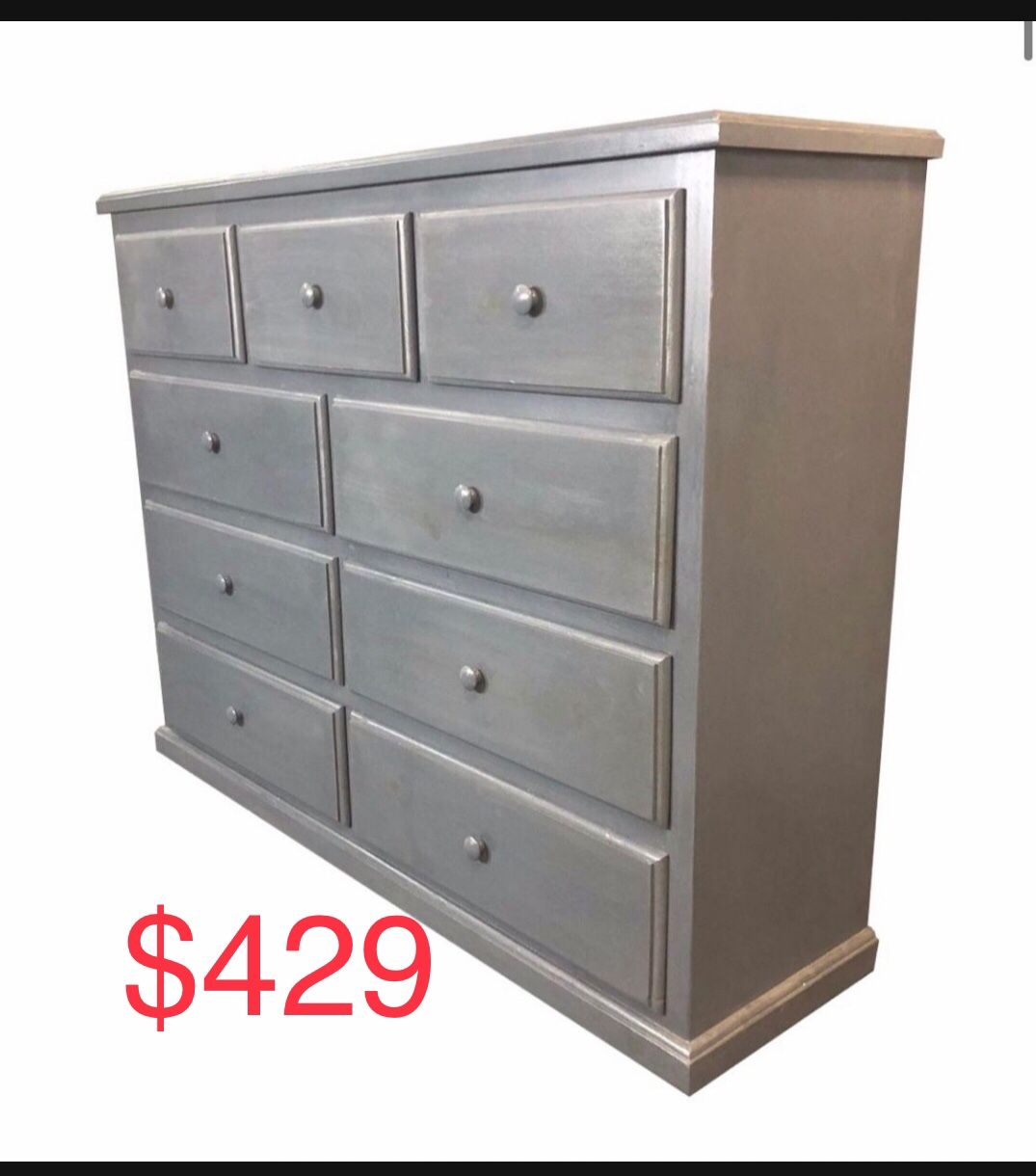 9 Drawer Pinewood Dresser /cómoda Pino 9 Cajones 