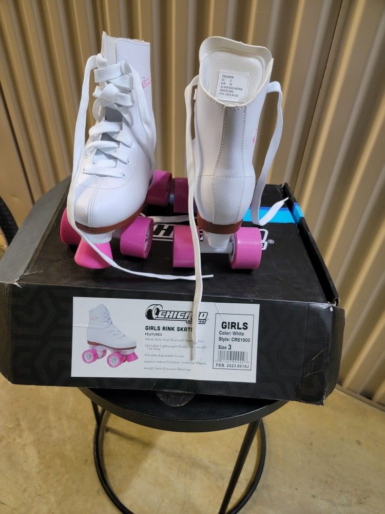 Girls Roller Skates, Size 3