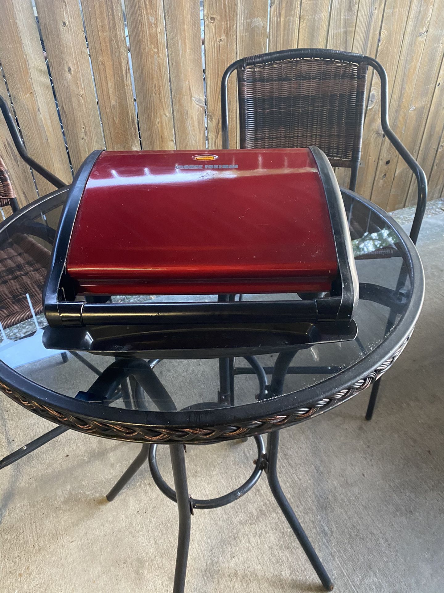 Used- George Foreman - red grill