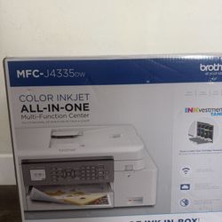 Brother MFC-J4335DW INKvestment Tank All-in-One Printer with Duplex and Wireless Printing Plus Up to 1-Year of Ink in-Box, Works with Alexa