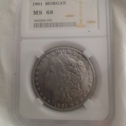 1901 S Morgan Silver Dollar MS68