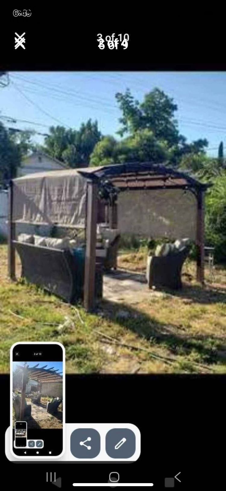 Gazebo And Patio Furniture All For $700!obo