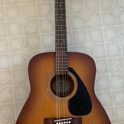Yamaha Guitar With New Silk Strings