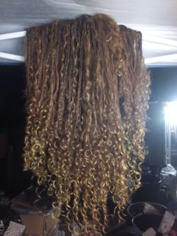 Wigs and extensions some of this is real hair