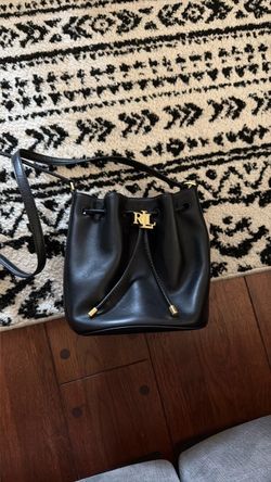 Ralph Lauren Black Bucket Bag