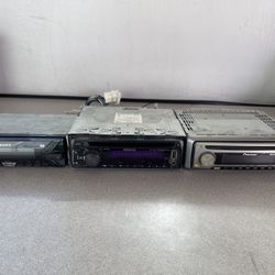 3 Stereo For 100 Kenwood,sony, Pionner