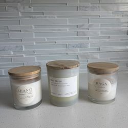 Set of 3 Scented Candles – Coconut Vanilla, Sea Beach & Gardenia