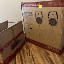 PA System And Speakers With Mics