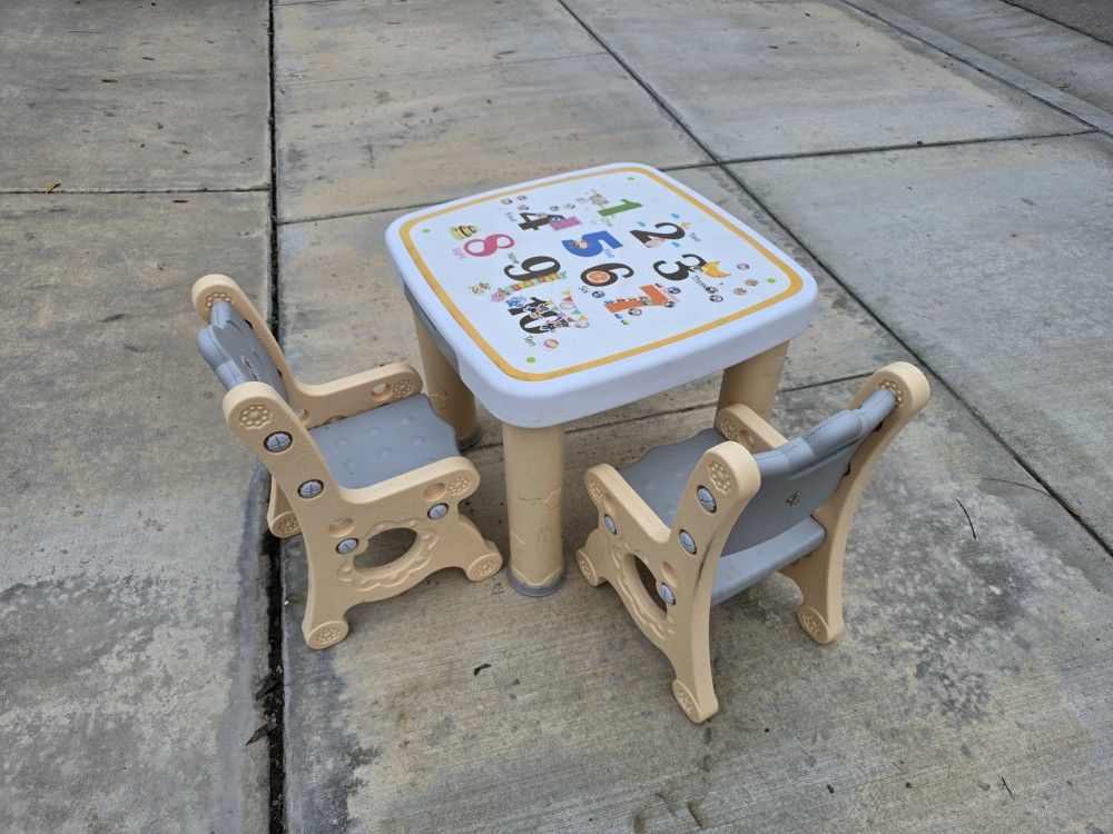 Toddler Table With 2 Chairs
