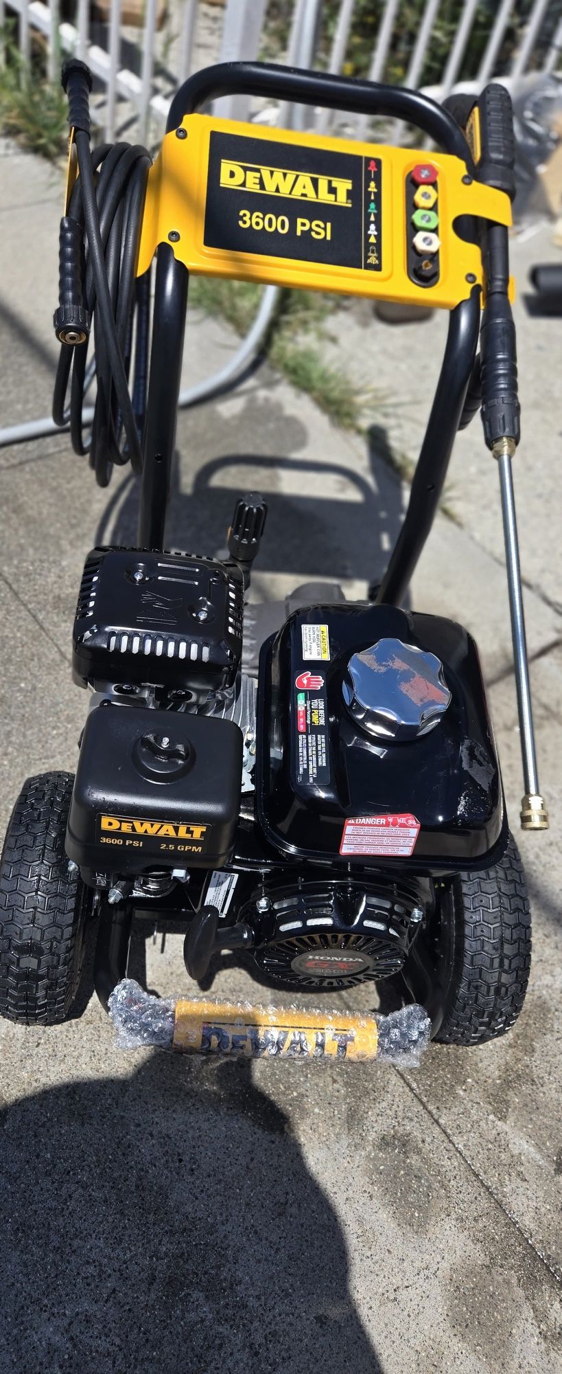 3600 Dewalt Power Washer Gas Motor Honda