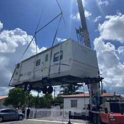 Rv Casita Shed Relocate Crane 