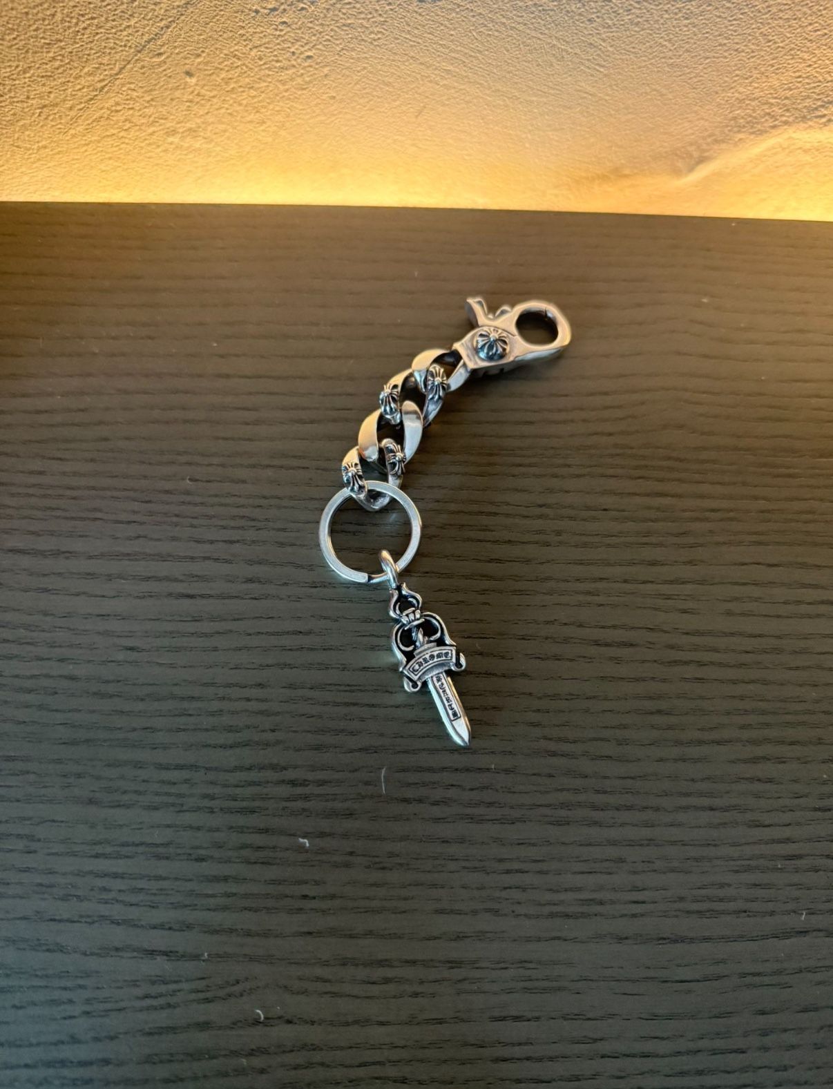 Chrome Hearts Dagger Cuban Keychain 1:1