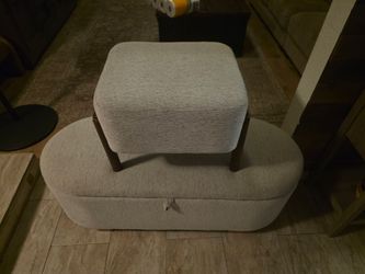 Ottoman and matching bench