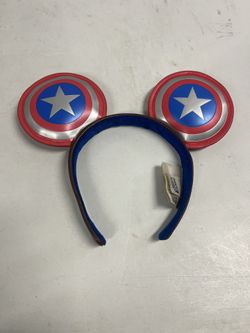 Disney Parks Captain America Super Soldier Mickey Ears Marvel
