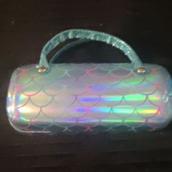 Mermaid holographic glasses case glasses not included velvety inside
