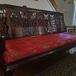 Red Wood, antique, Living Room Set 