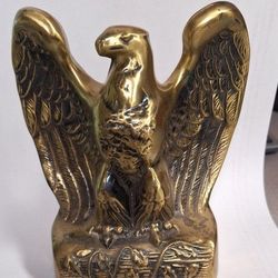 American Eagle Brass Book End