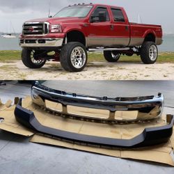 New Front Bumper and Upper Part for Ford F250 F350 Fits 2005 to 2007