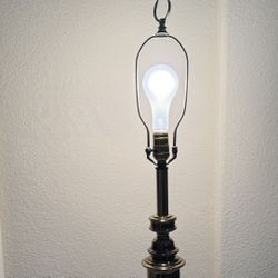 33 1/2” Tall Antique Gold Lamp  