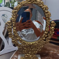 Brass Angel Vanity Mirror