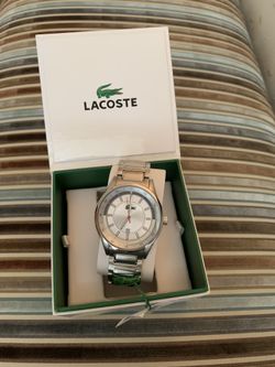 Still available 😄 Lacoste man’s watch with stainless steel frame and band