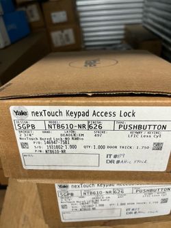 3  New Unused Yale keypad Locksets *2 are push button 1 is touchscreen