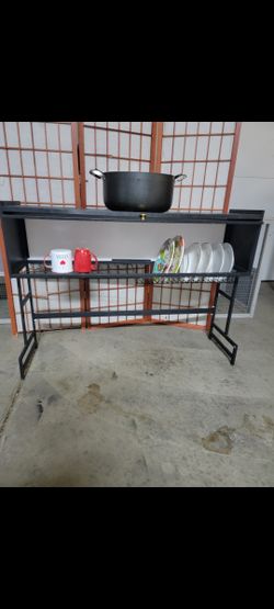 Doubl Sink Dish Rack In Great Condition 42 Inch Wide And 30 High