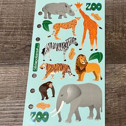 New Zoo Animal Scrapbook Craft Stickers