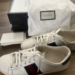 Size 7 - Gucci Ace Low Top Sneakers