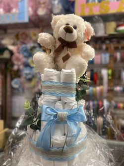 Teddy Bear 🧸  Diaper Cake