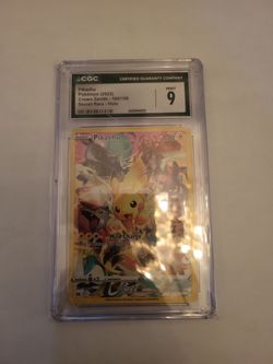 Graded pikachu card