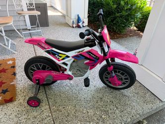 Kids Electric Ride-On Dirt Bike Pink