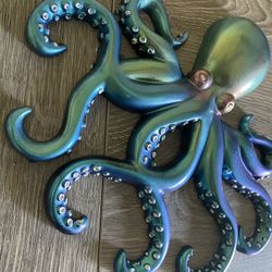 3D Chameleon Octopus Made Of Resin 