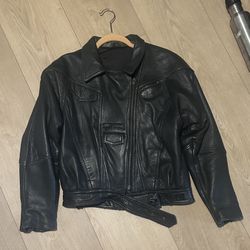 vintage leather jacket