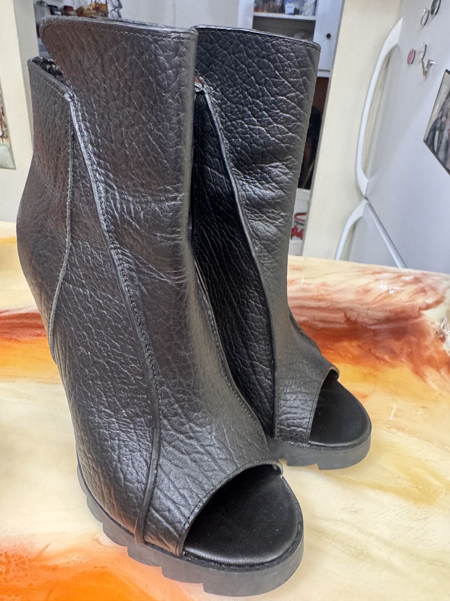 Open Boots - Sexy Leather 