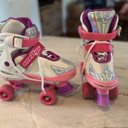 Kids Roller Skates by Hearth Song One2Go - adjustable for kids shoe size 1-4 - 2 pair available