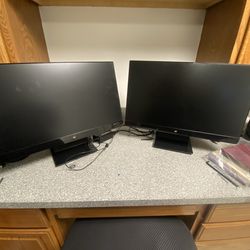 2 Dual Viewsonic VX2370SMH 23" Frameless LED Monitor