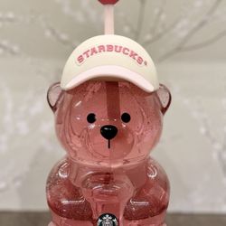 Starbucks Pink Drink Bearista Glass Bear.