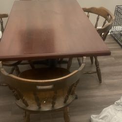 Brown Wood Dining Room Table