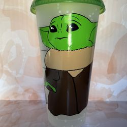 Baby Yoda Custom Cups