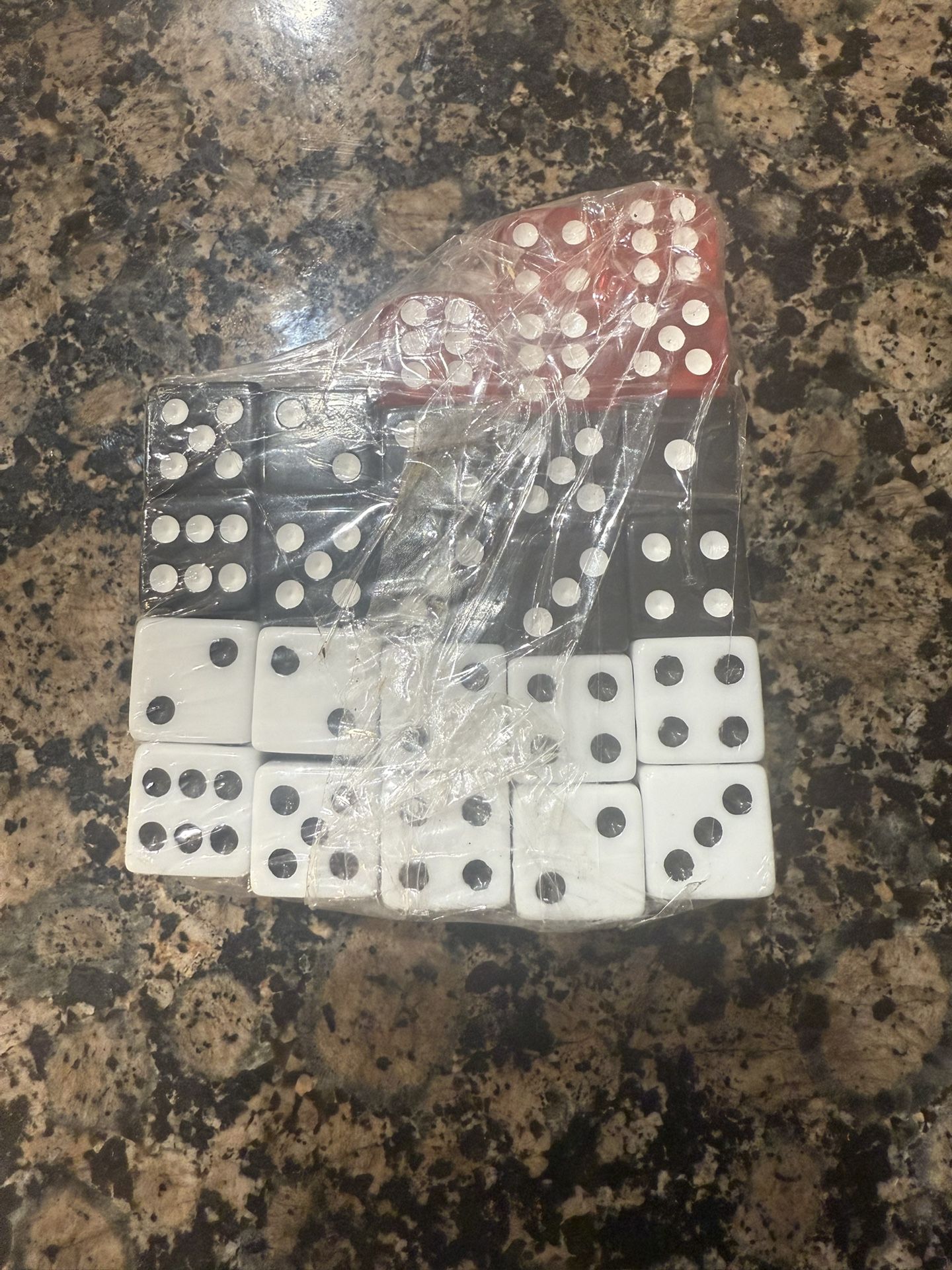 48 Standard Dice Set – 6-Sided (d6) – White, Red, Black Mix