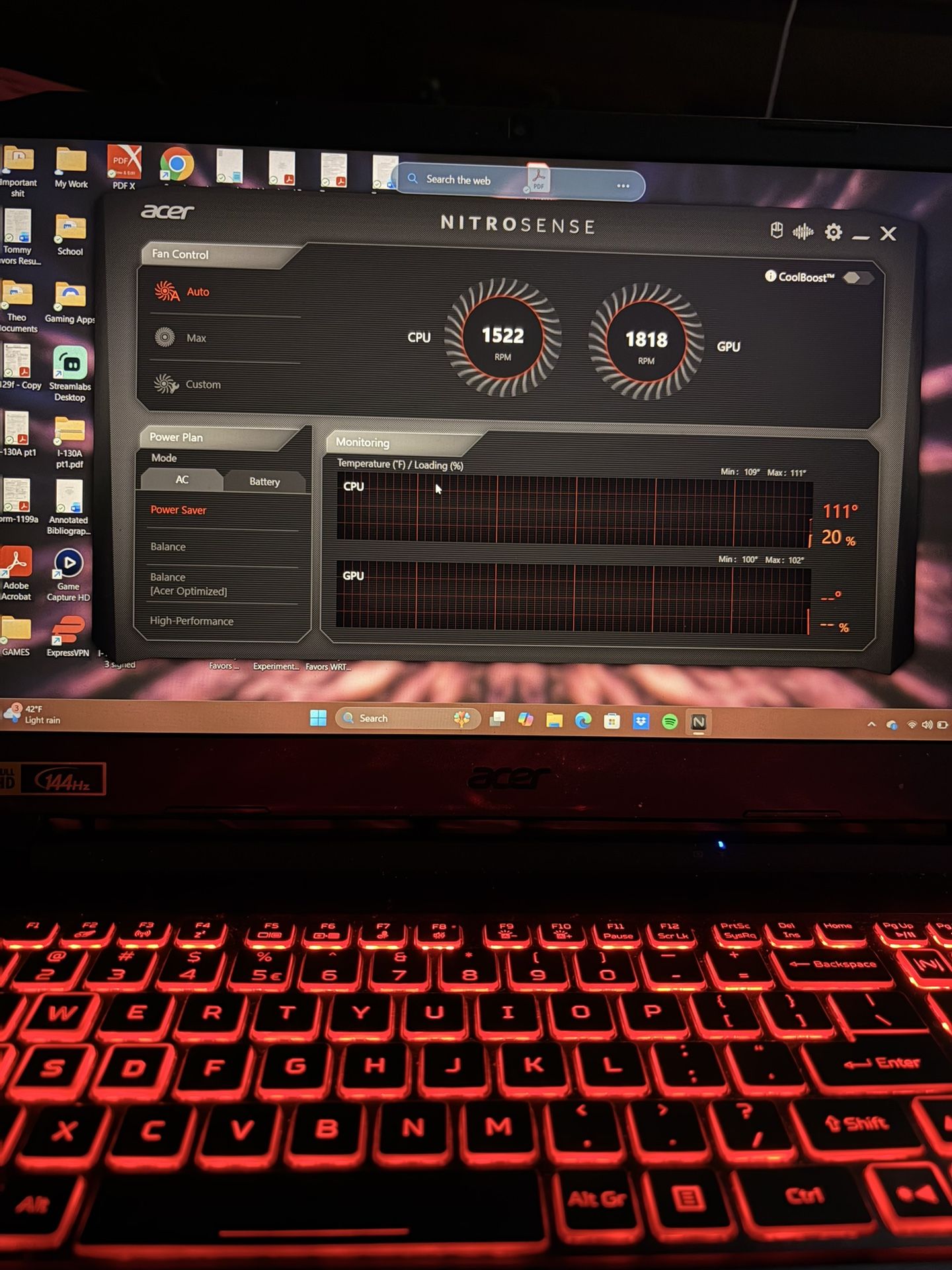 Acer nitro 5 Gaming Laptop