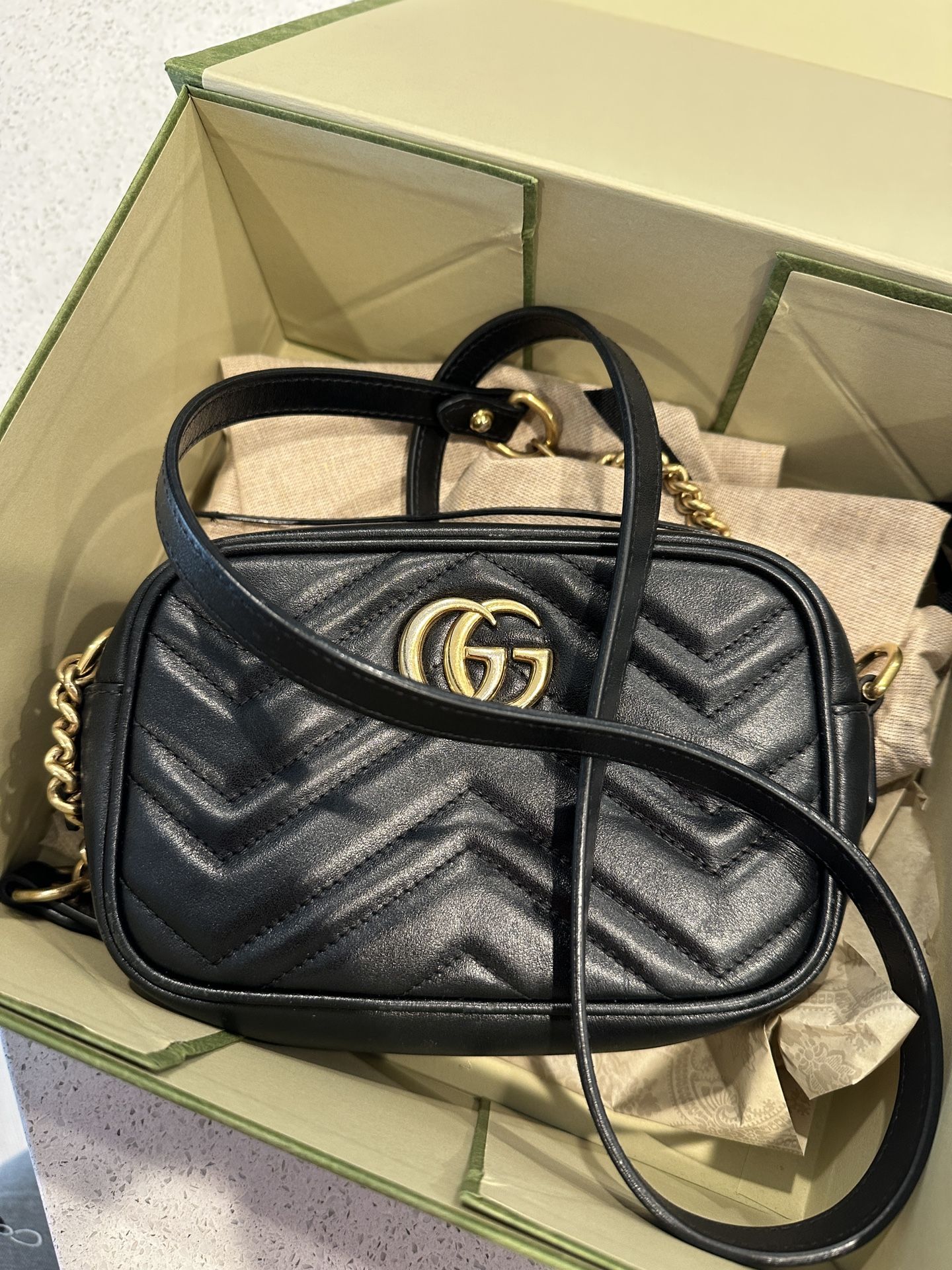 GUCCI - GG MARMONT LEATHER SUPER MINI BAG for Sale in San Diego, CA -  OfferUp