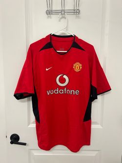 Manchester United Nike Home Jersey 2002–04 Vodafone — Men's Medium