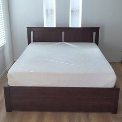 Very Nice Queen Tempur-Pedic Mattress and Ikea Songesand Bed Frame 