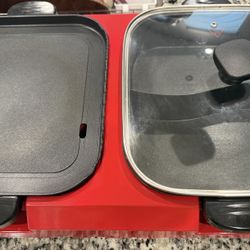 2 in 1 Hot Pot Electric Grill 