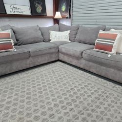 Gray Sectional Couch 🚛 SAME DAY DELIVERY! 🚚