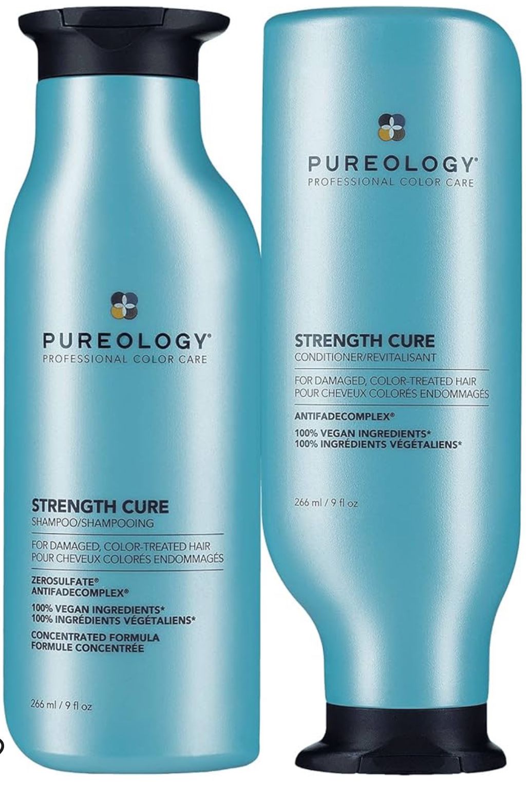 Pureology Strength Cure Damaged Hair Shampoo and Conditioner Set *NEW*