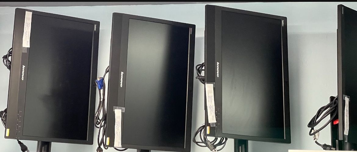Computer Lenovo Think Monitors 24” For Sale $25-$60